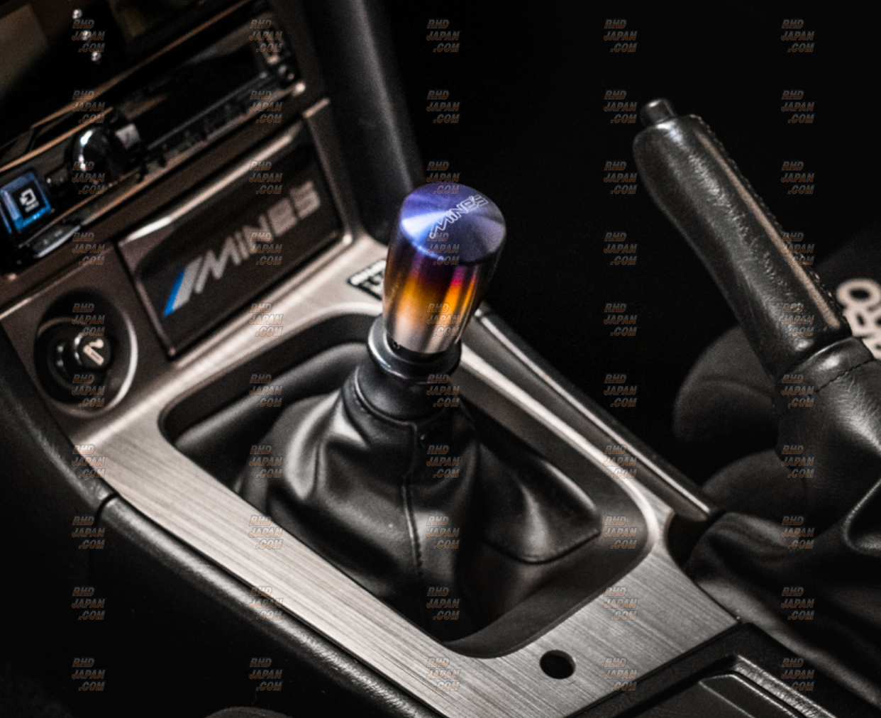 MINE's Titanium Shift Knob Tall Type Matt Finish M12 x P1.25